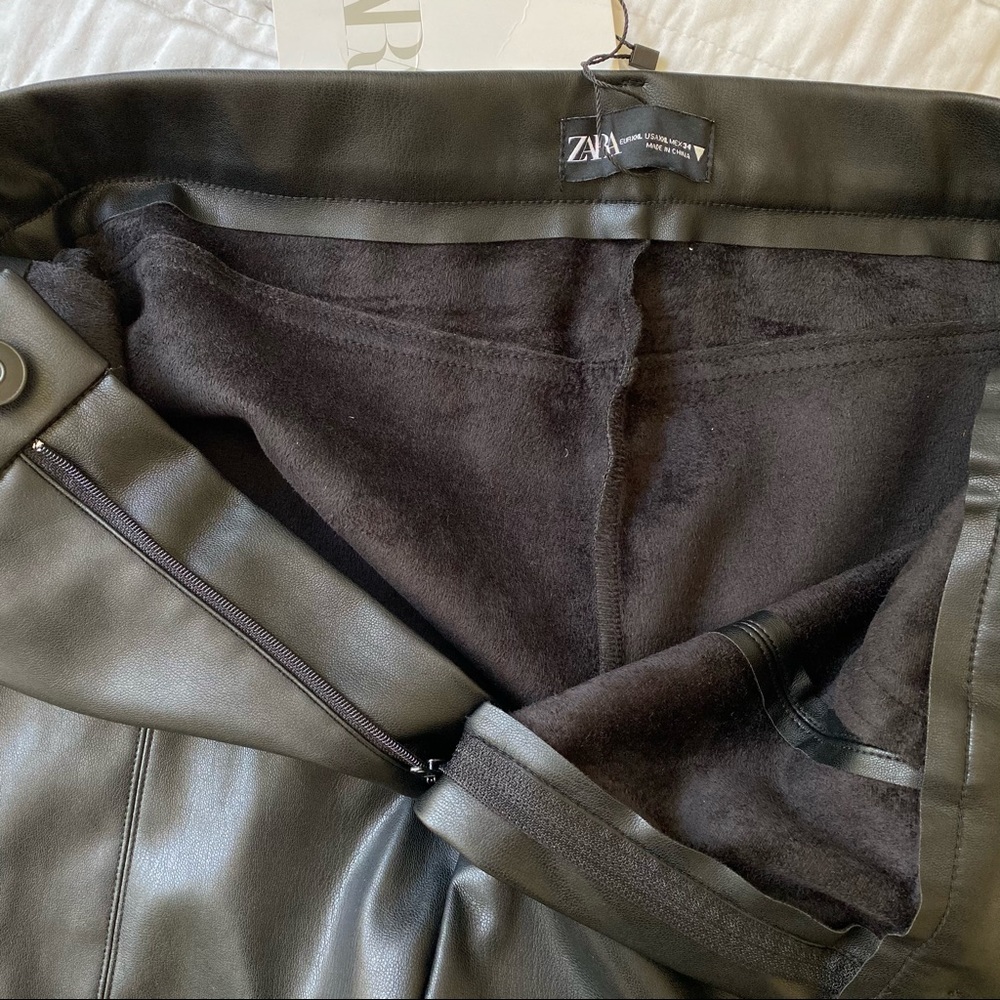 NWT Zara Vegan Leather Pants - Picture 6 of 6